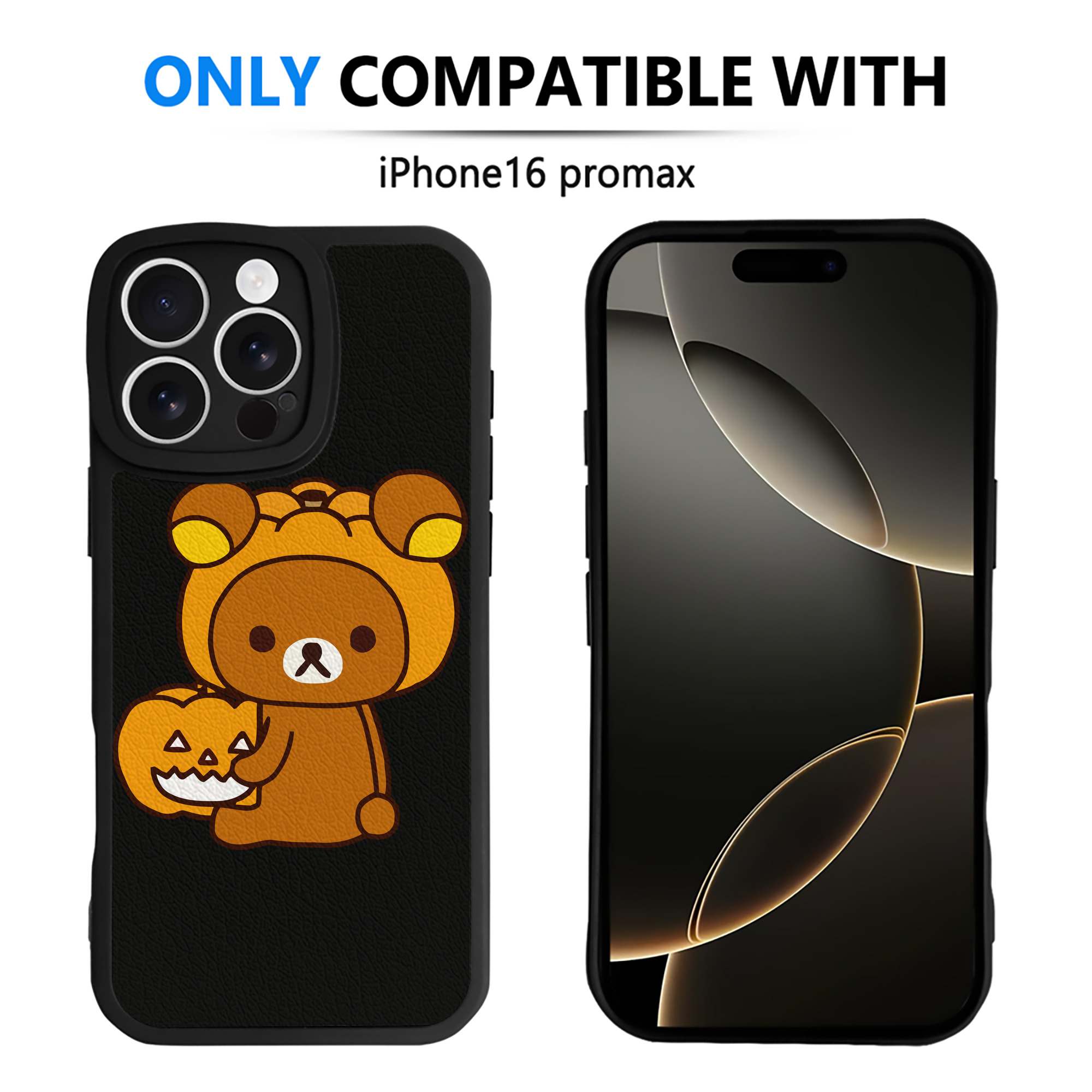 （画像用） リラックマ リラックマ キイロイトリ Rilakkuma Korilakkuma Kiiroitori 【iPhone 16シリーズ対応】シリコンスマホケース（レザー調） 材質：シリコン